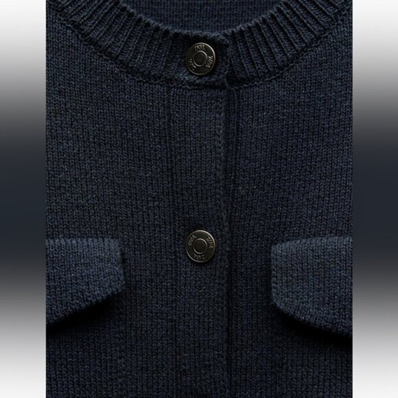 ZARA OVERSIZED KNIT VEST - Picture 4 of 7